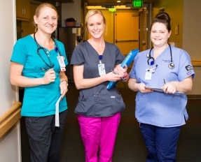 nurses smiling 